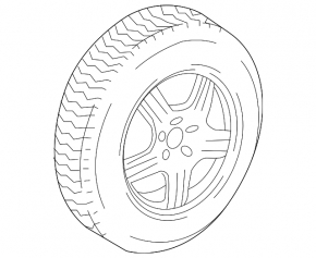 Запасное колесо докатка Mercedes W167 GLE 350 450 20-23 R19 155/80