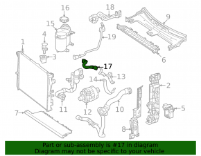 Țeavă de răcire Mercedes Clasa C 43 AMG W206 23-26 de la vasul de expansiune