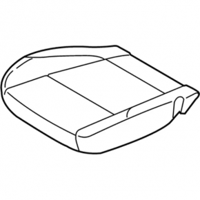 Пассажирское сидение Ford Escape MK3 13-14 без airbag, кожа черн