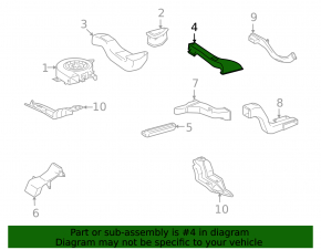 Воздуховод батареи Lexus GS450h 07-08 №3