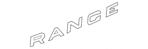Эмблема RANGE надпись двери багажника Land Rover Range Rover 18-21 черная