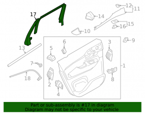 Capac usa interioara spate stanga Volvo XC90 16-22