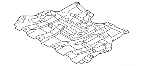 Защита двигателя передняя Mitsubishi Outlander 22-26