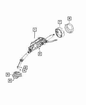 Рулевая колонка с карданчиком Chrysler Pacifica 17-26