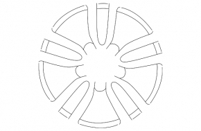Set de jante R16 4 bucăți VW Tiguan 09-17 tip 1