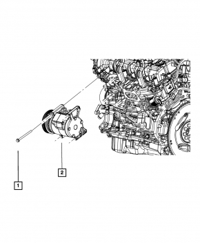 Компрессор кондиционера Jeep Grand Cherokee WK2 11-11 3.6
