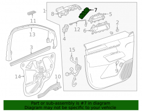 Comandă ridicare geam stânga față Chevrolet Equinox EV 24-26