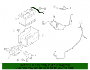 Suport baterie Ford Escape MK4 20-