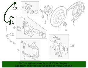 Senzor ABS spate stânga Mazda CX-90 24-26