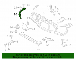 Capac TV stânga pentru Land Rover Range Rover Sport 13-22