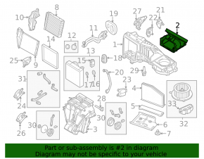 Корпус печки верхняя часть Audi Q3 8U 15-18