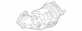 Катализатор Hyundai Sonata 15-17 1.6T