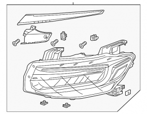 Фара передняя левая Honda Insight 19-22 LED