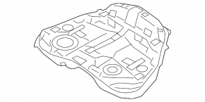 Топливный бак Subaru Impreza WRX GH 10-11 2.5T