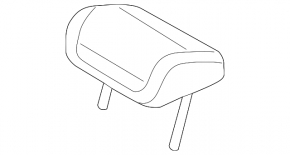 Tetieră centrală 2 rânduri Audi A6 C8 19-25 piele maro deschis