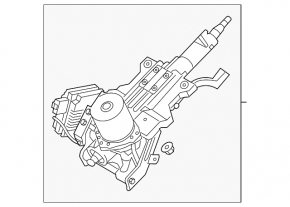 Рулевая колонка Hyundai Sonata 11-14 эур, с карданчиком