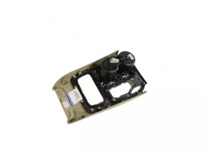 Ornamente consolă centrală cu suporturi pentru pahare Jeep Grand Cherokee WK2 17-22 argintiu, zgârieturi, cromat