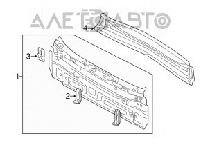 Задняя панель Audi Q3 8U 15-18 2 части