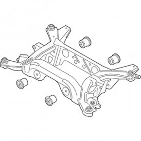 Подрамник задний Ford Mustang mk6 15-23 АКПП