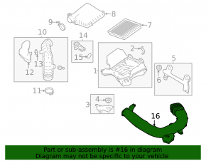 Воздухоприемник Mitsubishi Outlander 22-26 PHEV