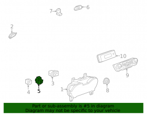 Кнопка parking Chevrolet Impala 14-20 черн
