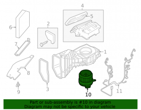 Motor ventilator încălzire pentru Audi A8 13-18