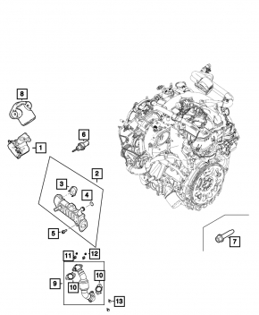 Клапан ЕГР Jeep Grand Cherokee WL 22-26 PHEV