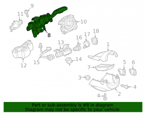 Подрулевой переключатель VW Golf 18-21 Alltrack