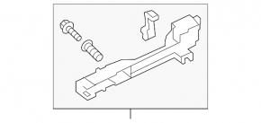 Mecanism mâner ușă stânga față fără cheie pentru Honda Civic XI FE/FL 22-26