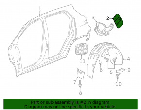 Лючок бензобака с корпусом Chevrolet Equinox 18-24 LYX, LSD