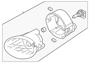 Far de ceata PTF dreapta Subaru Outback 15-19 nou original