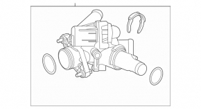 Корпус термостата в сборе Mercedes A-class V177 19-22 M260
