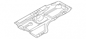 Защита днища задняя правая Mazda 3 19-26 AWD
