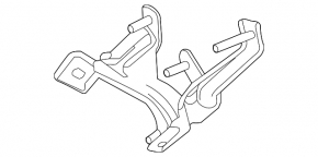 Кронштейн ABS Ford Edge 15-24 нижний