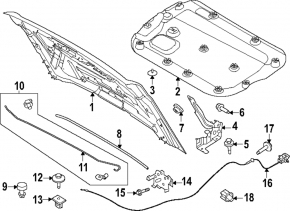 Капот голый Ford Bronco 21-26