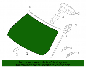 Лобовое стекло BMW 4 F32/36/F33 14-18 кабрио без проекции