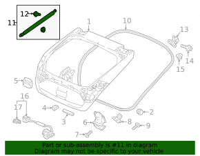 Amortizor hayon dreapta Honda Civic X FK 17-21 5D