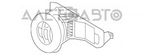 Пищалка дверная задняя левая Lexus RX350 RX450h 16-22