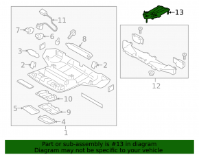 Кронштейн камеры на лобовом Subaru Outback 15-19