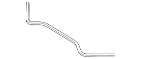 Уплотнитель капота задний Porsche Panamera 10-16