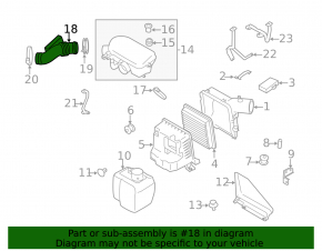 Воздуховод Subaru Forester 08-10 SH