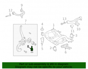 Шаровая опора передняя левая Mercedes X164 GL W164 ML