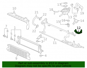 Suport radiator invertor inferior Honda Accord 18-22