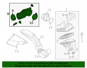 Conductă de admisie aer pentru Hyundai Tucson 22-25 2.5