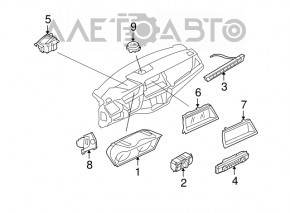 Щиток приборов BMW X5 E70 83k царапины, облезла краска
