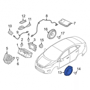 Динамик дверной передний левый Ford C-max MK2 13-18