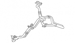 Furtun compresor-încălzire aer condiționat Land Rover Range Rover Velar 18-23 2.0T, 3.0T, 5.0T sub R1234YF