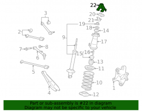 Крышка опоры стойки задняя левая Lexus GS300 GS350 GS430 GS450h 06-11
