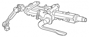 Рулевая колонка VW Golf 15-16 с карданчиком