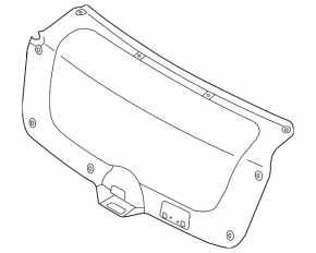 Обшивка крышки багажника Kia Forte 4d 14-17